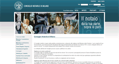 Desktop Screenshot of consiglionotarilemilano.it